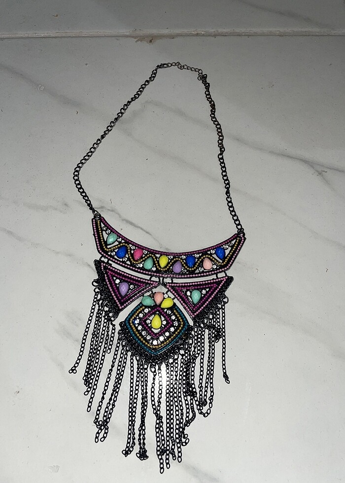 Doğal taş kolye - Görsel 2