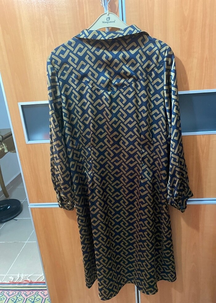 Saten elbise - Görsel 4