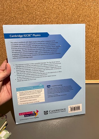 Cambridge IGCSE Fizik Çalışma Kitabı - Görsel 2