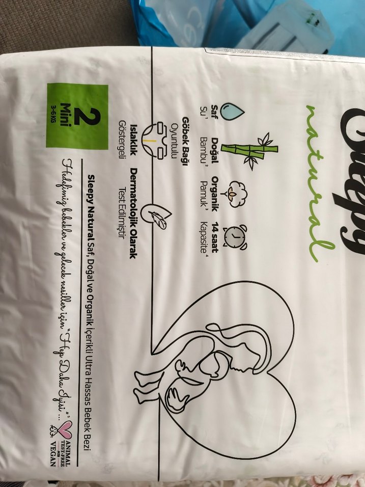 Sleepy Natural Organik Ultra Hassas Bebek Bezi Mini 2 - Görsel 3