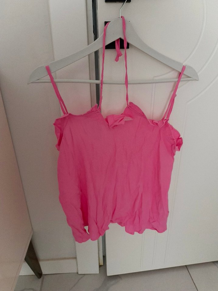 Pembe Mini Askılı Kadın Atlet - Görsel 4