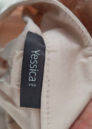 Bej Midi Kadın Pamuk Pantolon - Görsel 5