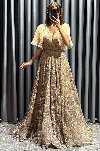 Diğer Gold Nişan Elbisesi - Arya Moda