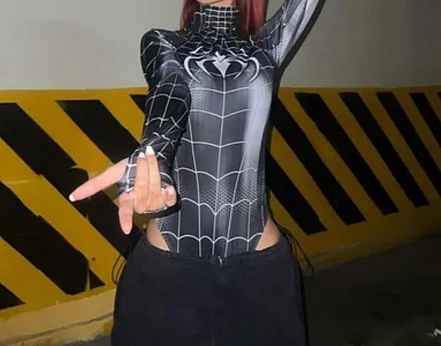 Black spider çıtçıtlı S beden