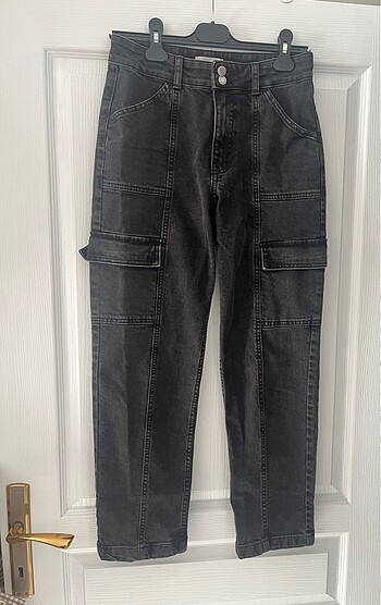 m Beden gri Renk H&M kargo pantolon