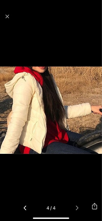 s Beden beyaz Renk Bershka mont