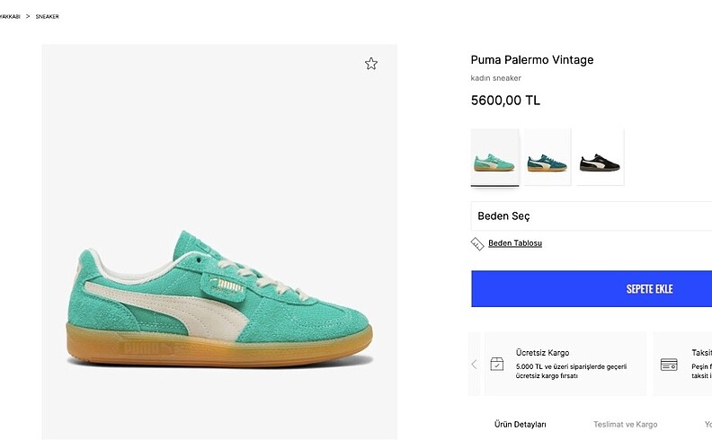 Puma Reebok Palermo Vintage