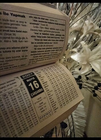  2007 takvim yaprakları hediyelik 