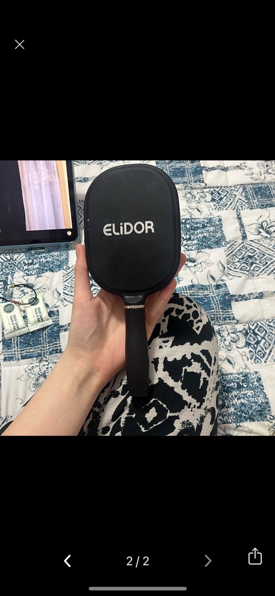 Siyah Büyük Saç Fırçası - Elidor - Görsel 2