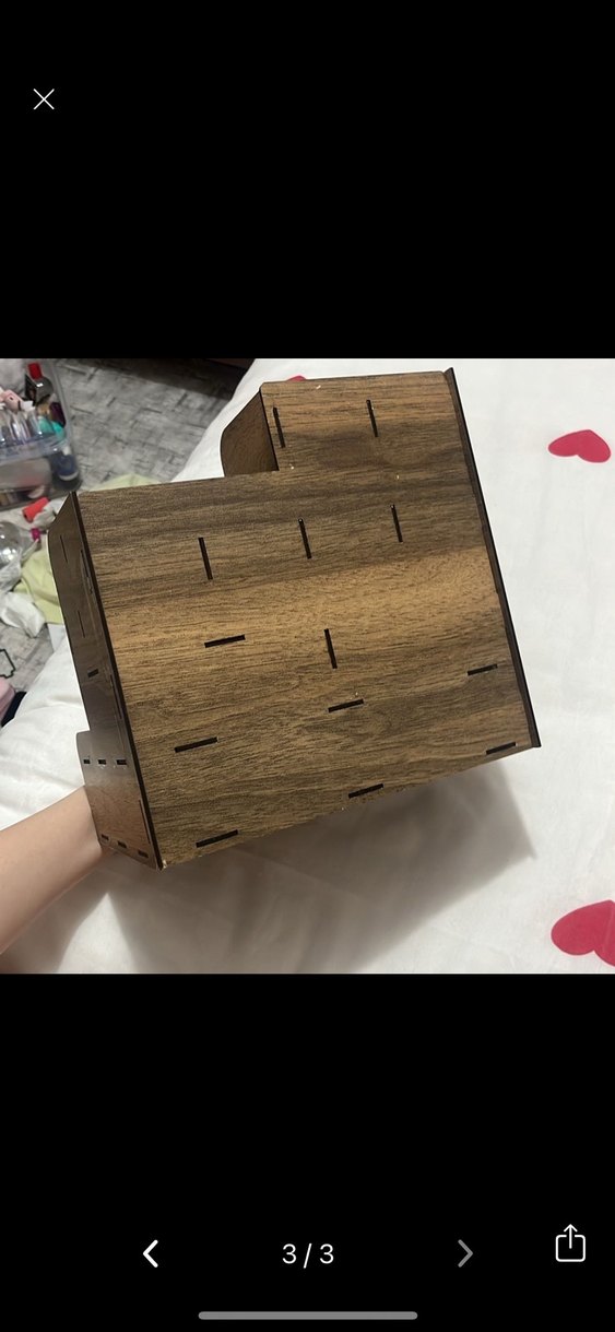 Ahşap masa üstü kalemlik - Görsel 2