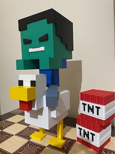 Tavuk Jokeyi Minecraft 25cm Figür