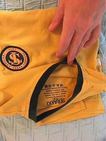 7 Yaş Beden sarı Renk Terakki Vakfı okul forma tişört