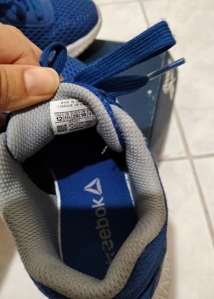 Reebok mavi spor ayakkabı cocuk - Görsel 4