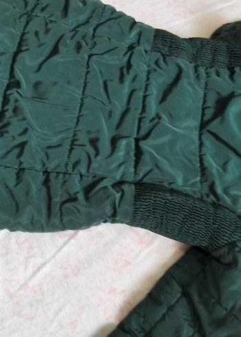 Kız çocuk yeşil mont - Görsel 3