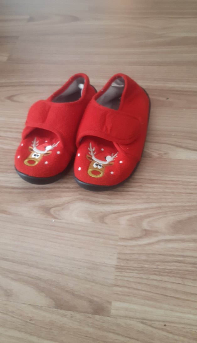 Kız Çocuk Kırmızı Sıcak Ev Terliği - Görsel 2