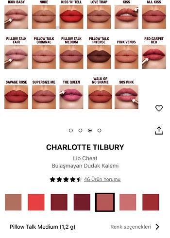 Beden pembe Renk Lip cheat Pillow Talk Dudak Kalemi - pillow talk medium