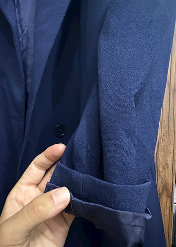 diğer Beden mavi Renk Lacivert Kadın Midi Blazer Ceket