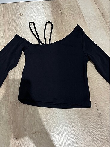 Bershka Crop uzun kollu bluz