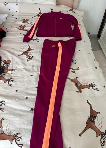 Mor Nike Kadın Spor Fermuarlı Ceket - Görsel 3