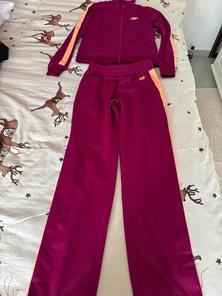 Mor Nike Kadın Spor Fermuarlı Ceket - Görsel 5