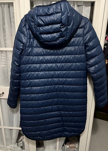 Kadın Lacivert Midi Kışlık Şişme nike Mont - Görsel 7