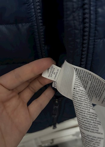 Kadın Lacivert Midi Kışlık Şişme nike Mont - Görsel 6