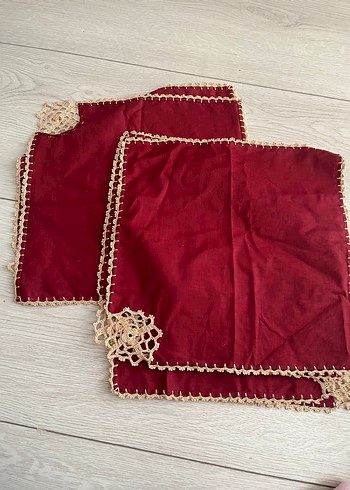 Bordo Nakışlı Mendil