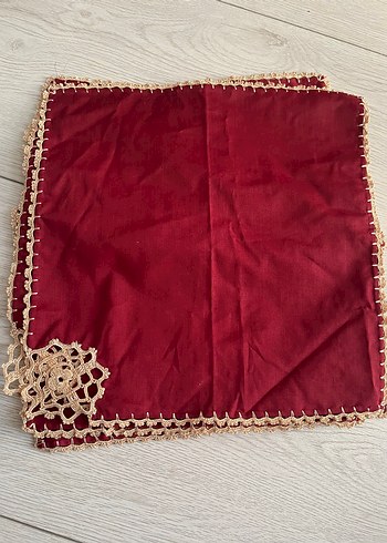 Beden bordo Renk Bordo Nakışlı Mendil