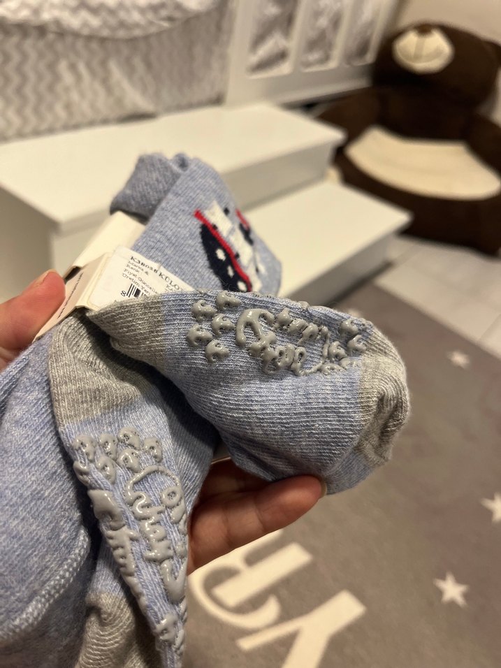 Mavi Baskılı Erkek Çocuk Çorabı - Görsel 2