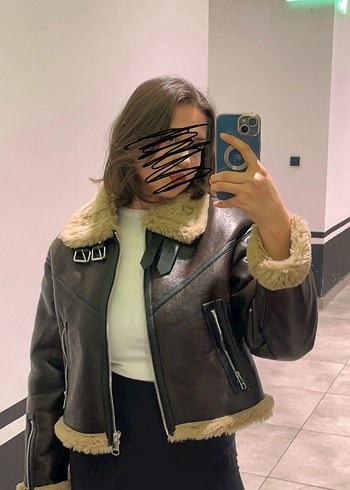 Bershka Kahverengi Kürklü Deri BERSHKA