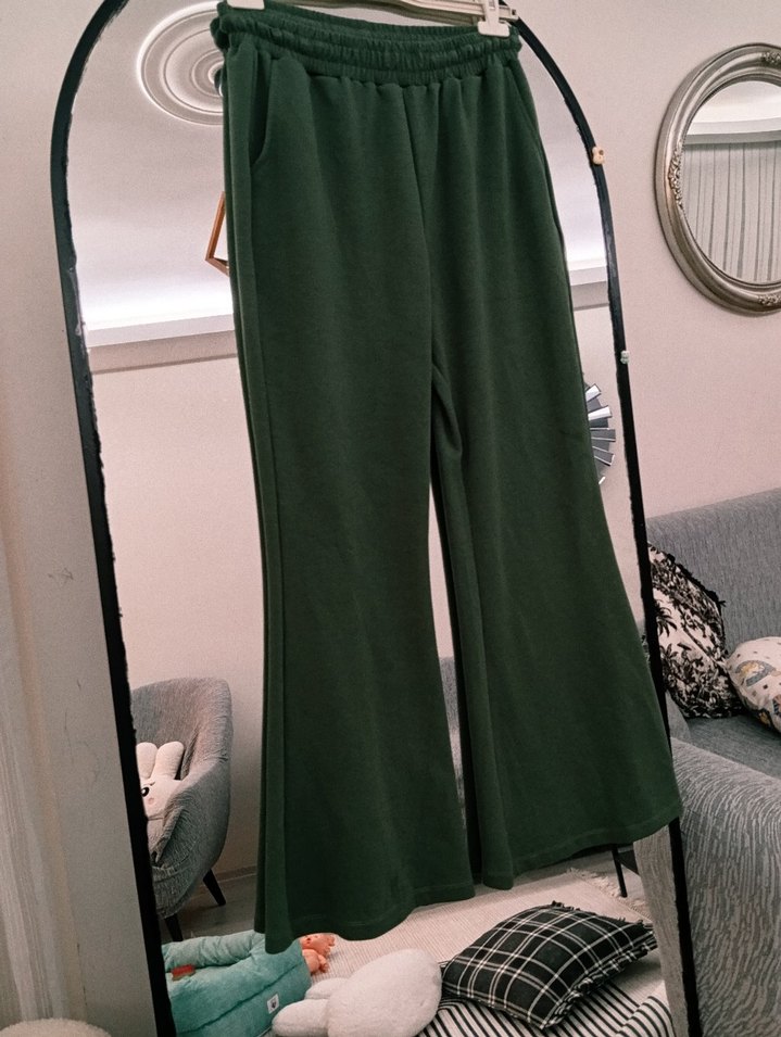 Kadın Yeşil Uzun Salaş Tunik - Görsel 4