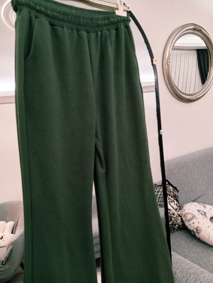 Kadın Yeşil Uzun Salaş Tunik - Görsel 5