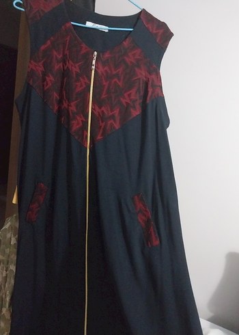 Bordo Baskılı Uzun Fermuarlı penye yelek