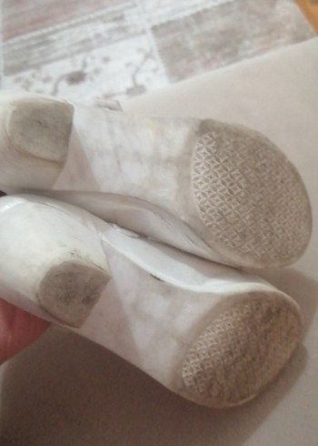 Kız Çocuk Beyaz Fiyonk Detaylı Babet - Görsel 5