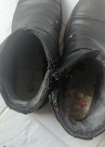 Siyah Deri Tokalı Erkek Biker Botu - Görsel 5