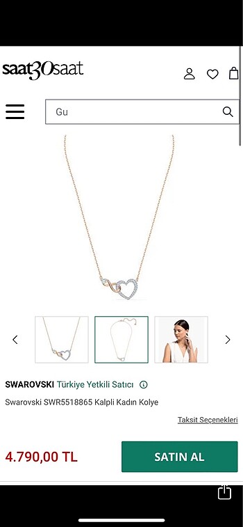  Beden Swarovski kolye