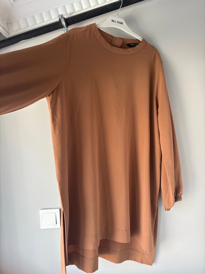 Kadın Uzun Kollu Salaş Tunik - Görsel 2