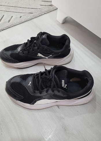44 Beden Siyah Bağcıklı Puma Erkek Spor Ayakkabı