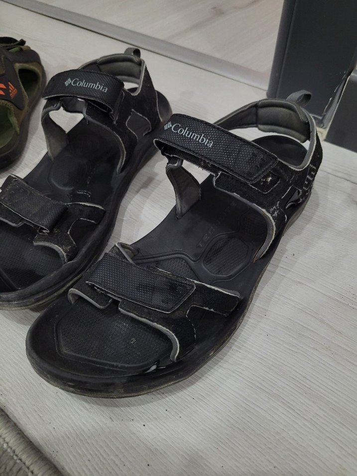 Erkek Siyah Columbia Tokalı Kauçuk Sandalet - Görsel 2