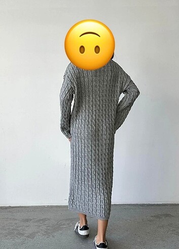 Diğer Gri örme elbise