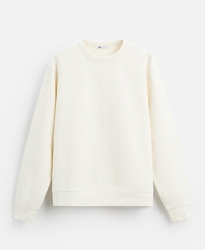 zara bisiklet yaka kalin sweatshirt