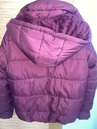 s Beden bordo Renk Bordo kaşonlu mont