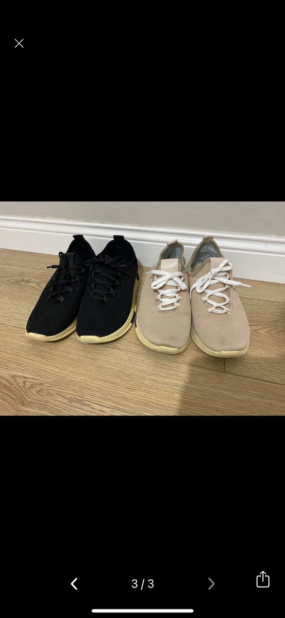 Bej ve Siyah Spor Ayakkabı - Görsel 3