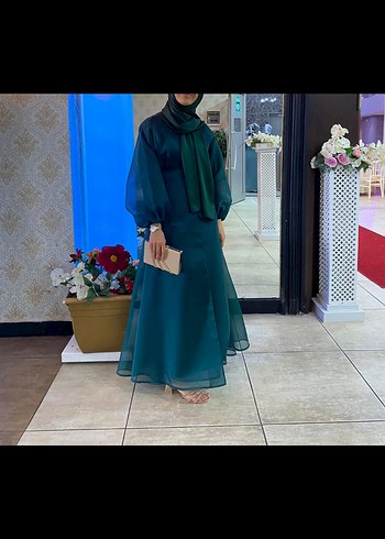 Zümrüt Yeşili Abiye - Görsel 2