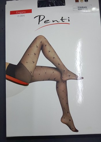 Penti Penti Mini Desenli Bej Külotlu Çorap