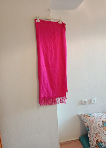 Diğer Pembe İpek Dokulu Dökümlü Kadın Şal