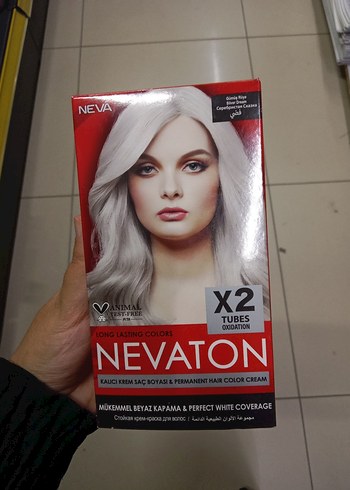 Neva Nevaton Kalıcı Saç Boyası Beyaz Kapama 2 Tüp