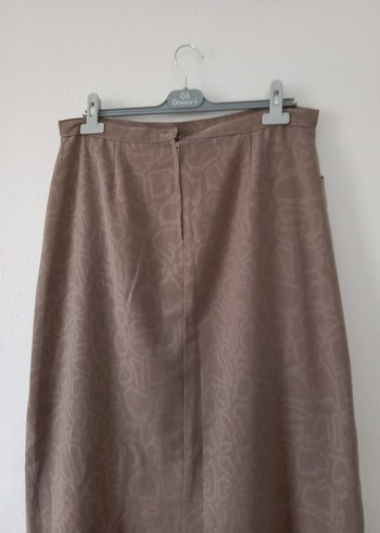 Bej Midi Hamile Keten Etek - Görsel 6