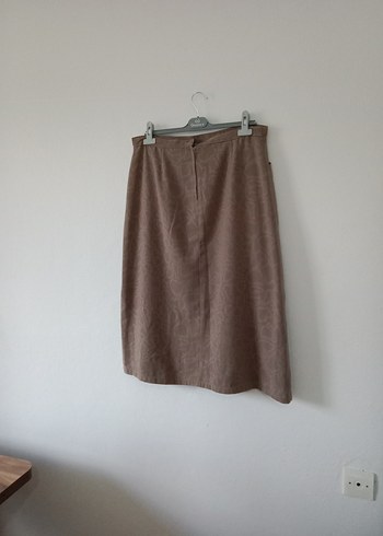 Bej Midi Hamile Keten Etek - Görsel 4