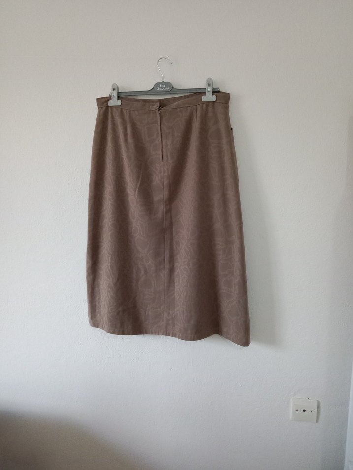 Bej Midi Hamile Keten Etek - Görsel 2